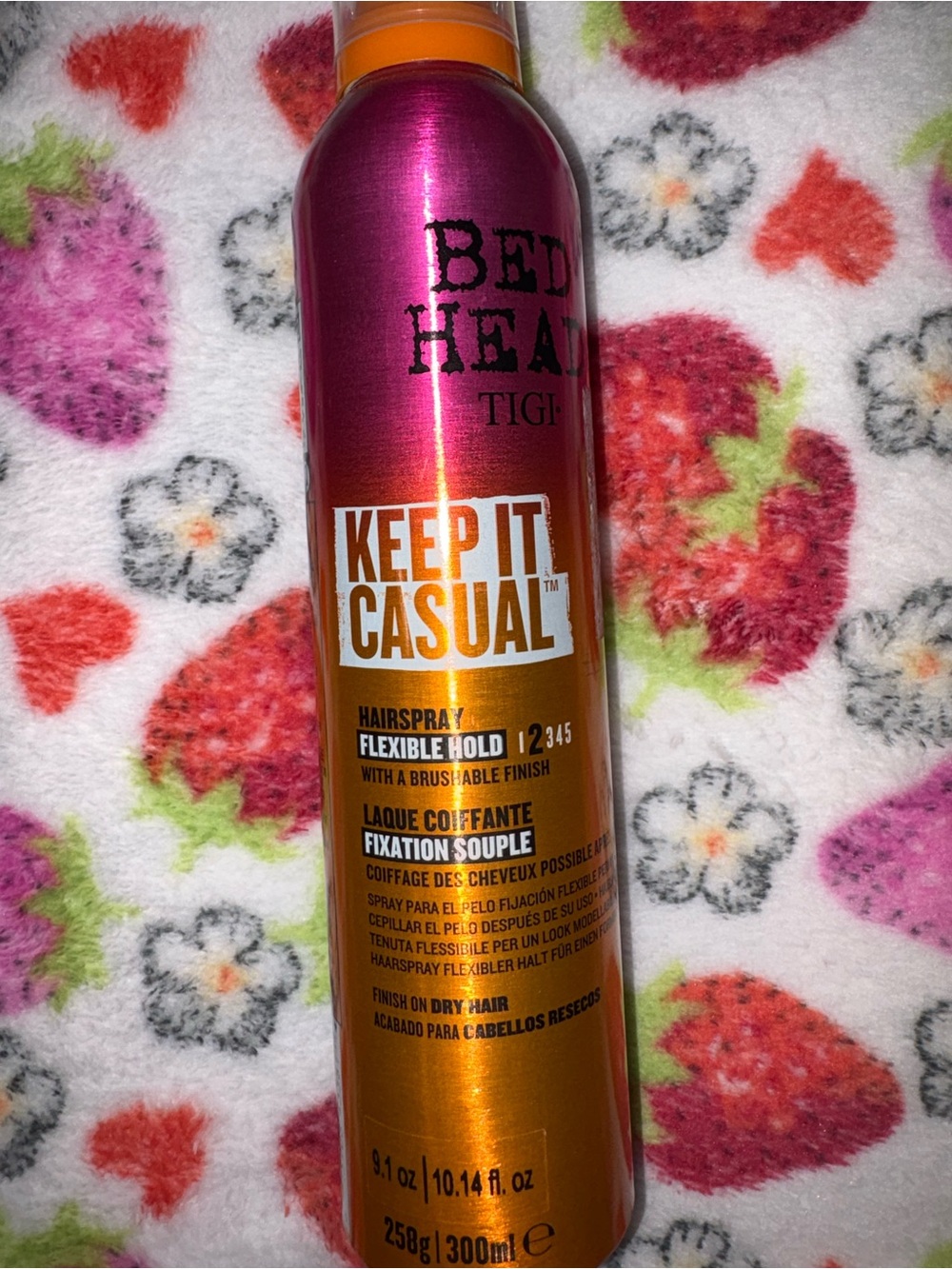 BedHead Keep It Casual Hairspray - Pink and Orange